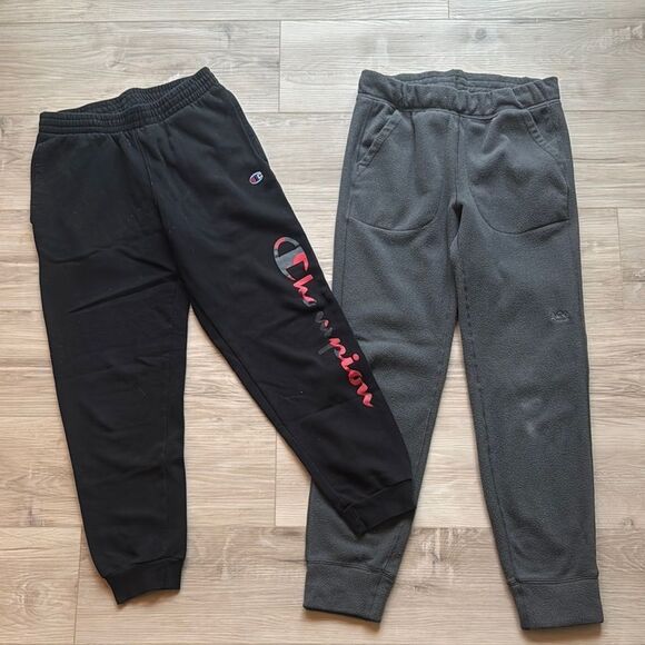 REI Fleece pants, Champion sweatpants Jogger Bundle Set Size L Large 14/16 - Picture 1 of 6